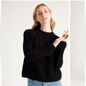 Quince 100% Organic Cotton Fisherman Crew Sweater